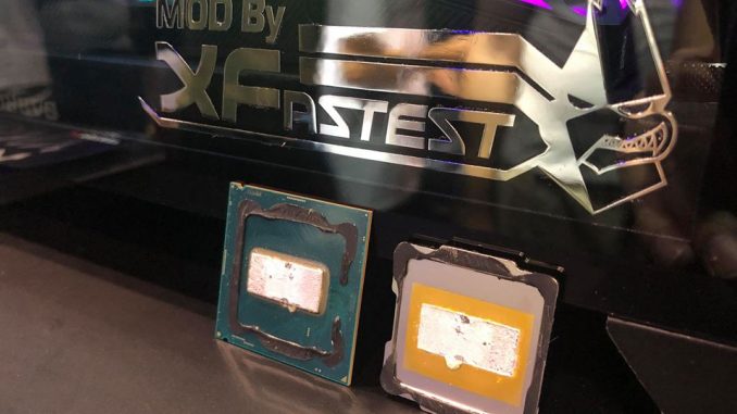 Intel Core i9-9900K heatspreader soldered xfastest