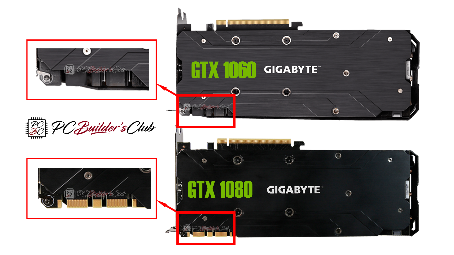 Gigabyte 1060 with SLI port indicates GTX chip | PC Builder's Club