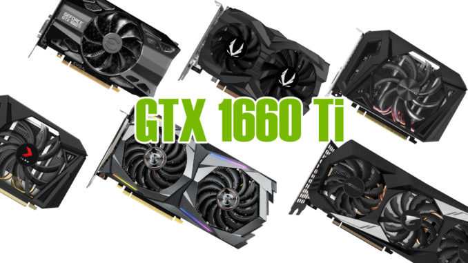 Overview of all GTX 1660 Ti Custom Models at Market | PC Builder's Club