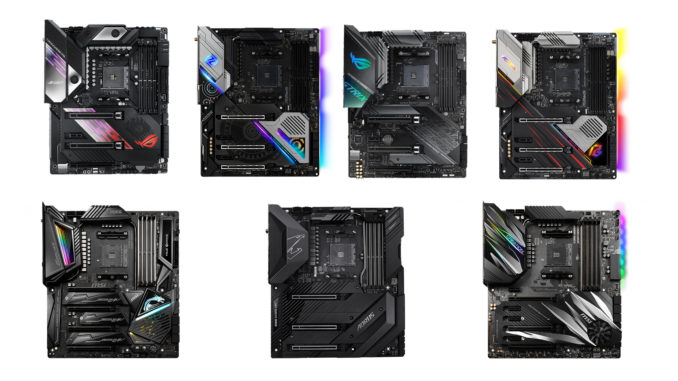 AMD X570 Mainboards from ASRock, Asus, Gigabyte and MSI