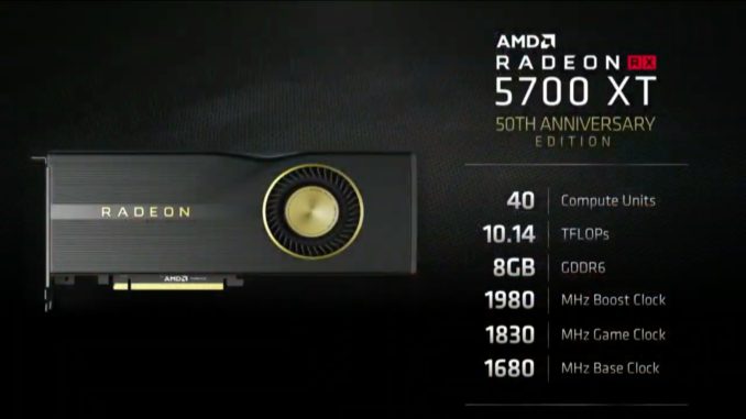 AMD Radeon RX 5700 XT 50th Anniversary Edition