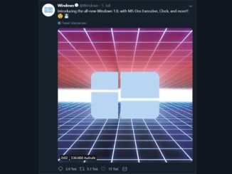 Microsoft Windows 1.0 Twitter Screenshot