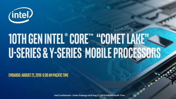 Intel Comet Lake 10th Generation