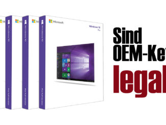 Windows 10 OEM Keys legal