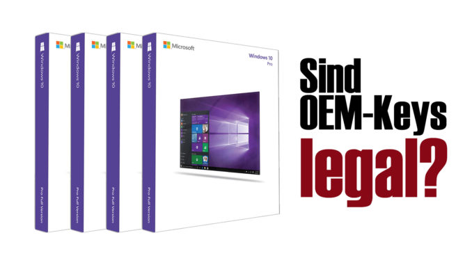 Windows 10 OEM Keys legal