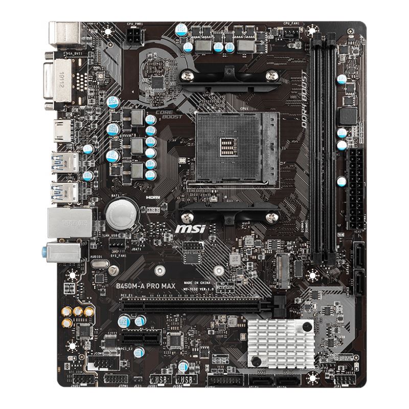 MSI B450M-A Pro MAX Motherboard für AMD Ryzen 5 5600X