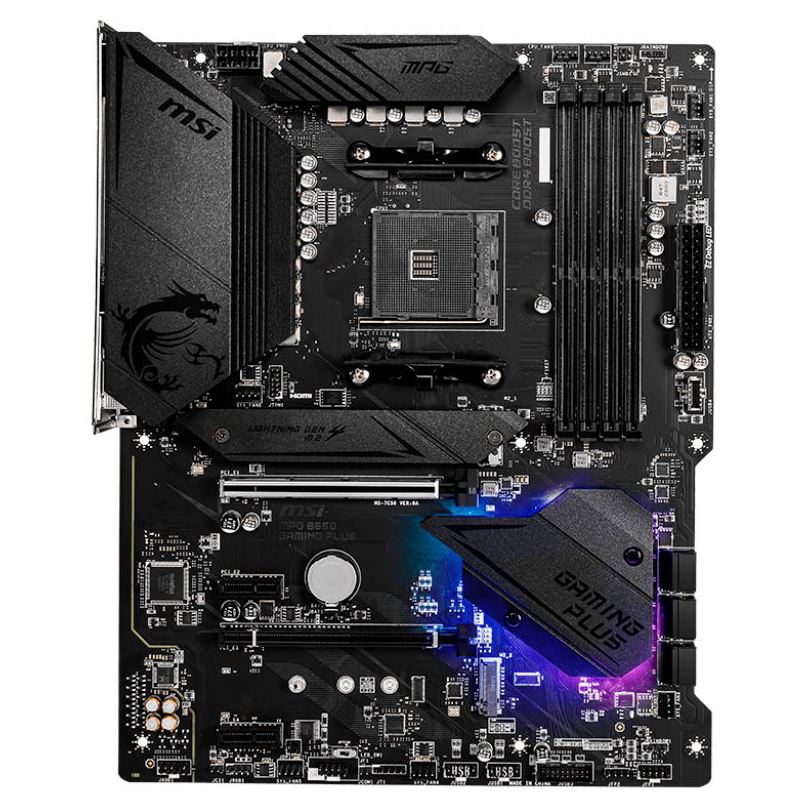 MSI MPG B550 Gaming Plus Motherboard für AMD Ryzen 5 5600X