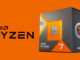 AMD Ryzen 7 7800X3D am günstigsten auf orangen Hintergrund